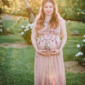 Maternity maxi dress